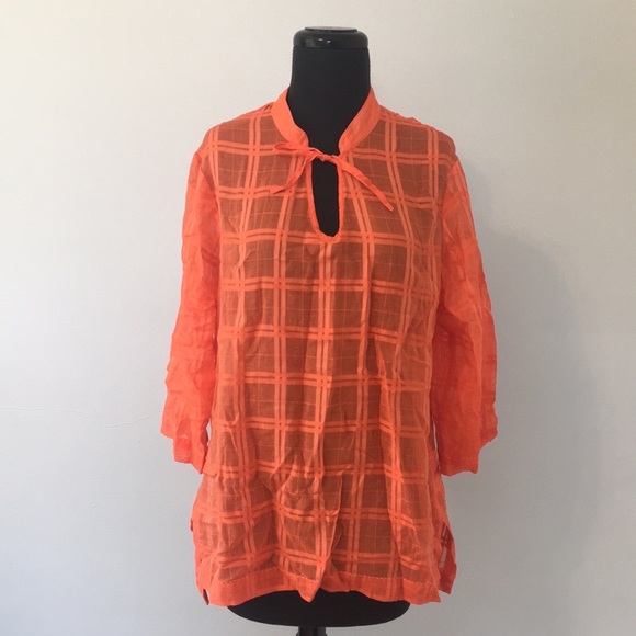 Tommy Hilfiger Other - Tommy Hilfiger Sheer Swim Coverup Top, L